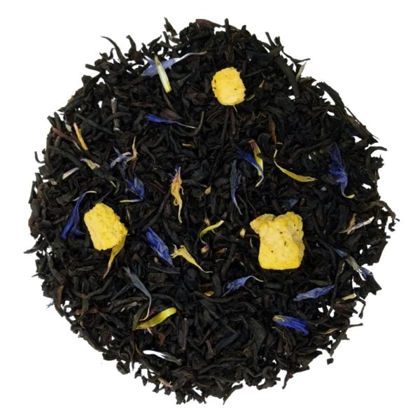 ceai negru organic earl grey cu piersici